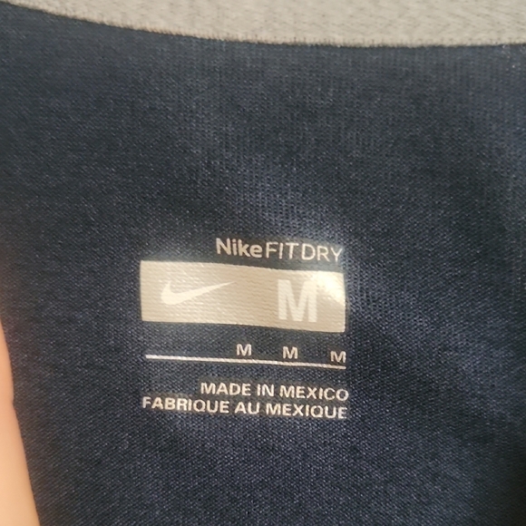 Nike Blue Crew Neck Short Sleeve Tee - Picture 2 of 6